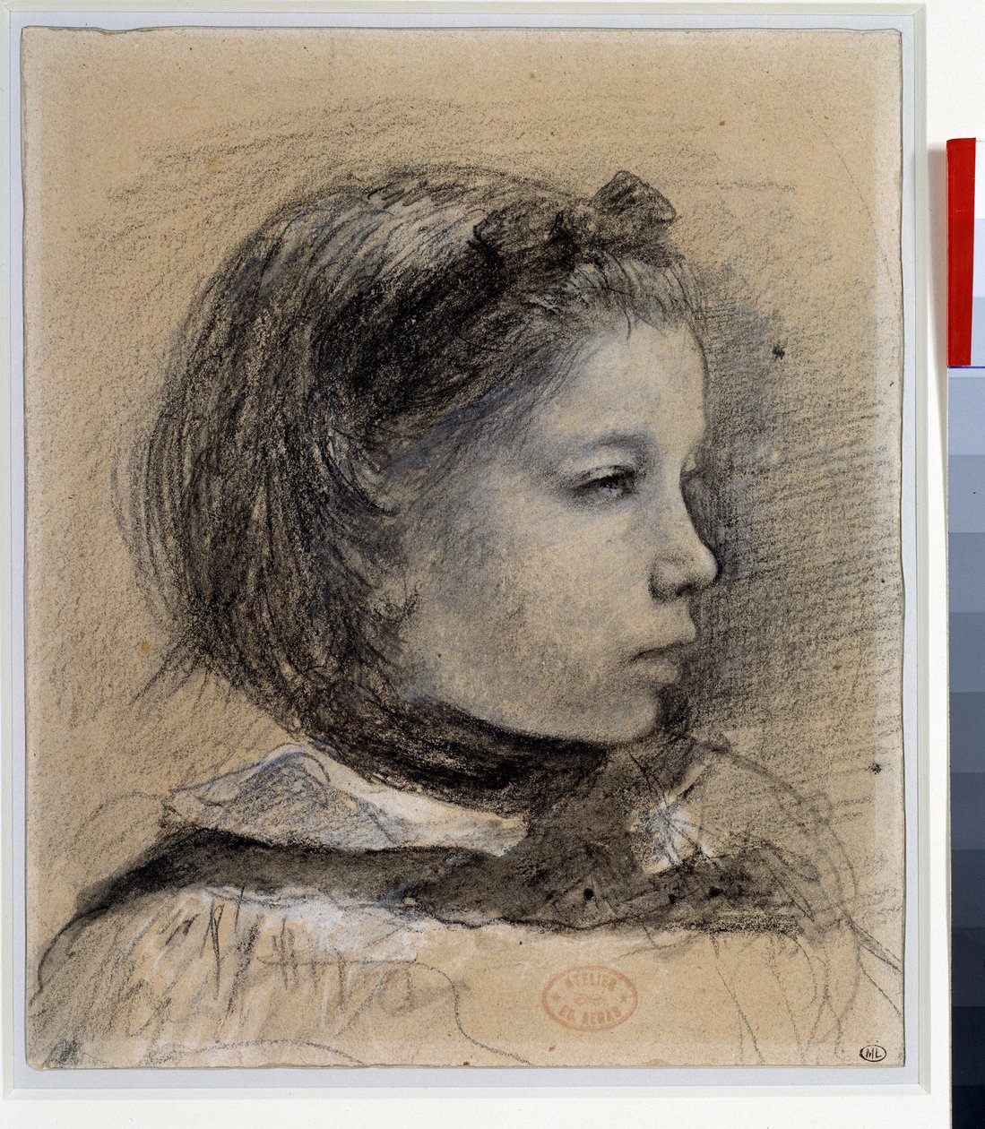 Portret Giulii Bellelli Gabinet dla „”rodziny Bellelli”” Rysunek Edgara Degasa (1834-1917) Około 1858-1859 wym.0,23 x 0,19 m Paryż. Muzeum w Luwrze autorstwa Edgar Degas