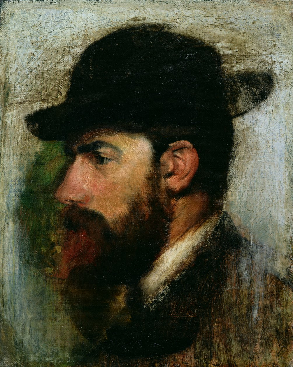Portret Henri Rouarta (1833-1912) 1871 autorstwa Edgar Degas