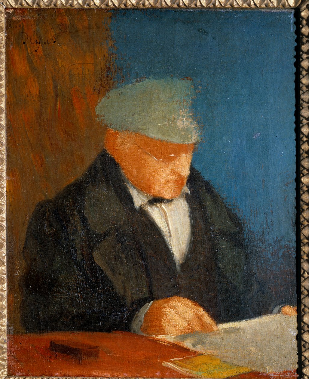 Portret Hilaire Degasa (1770-1858) dziadka artysty Obraz Edgara Degasa (1834-1917) XIX-wieczne słońce. 0,25x0,25 m Paryż, musee d