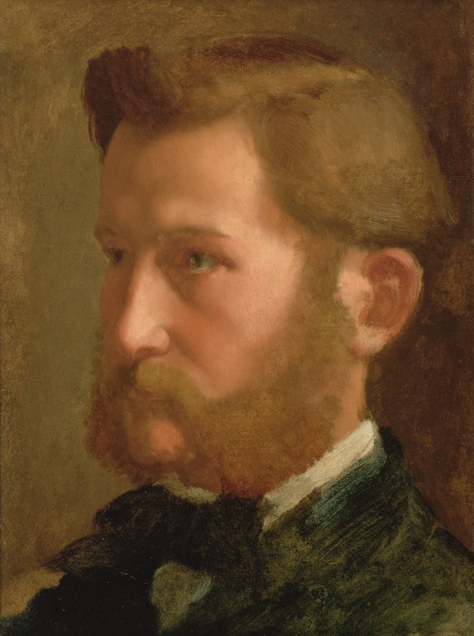 Portret Paula Valpincona, ok. 1868-72 (olej na papierze nałożony na płótno) autorstwa Edgar Degas