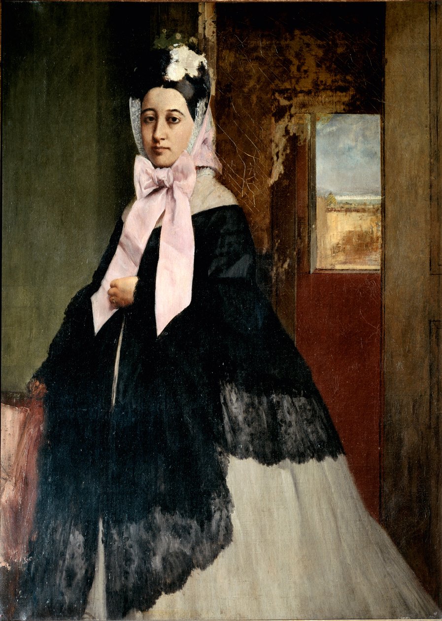 Portret Therese De Gas (Degas), ok. 1863 (olej na płótnie) autorstwa Edgar Degas