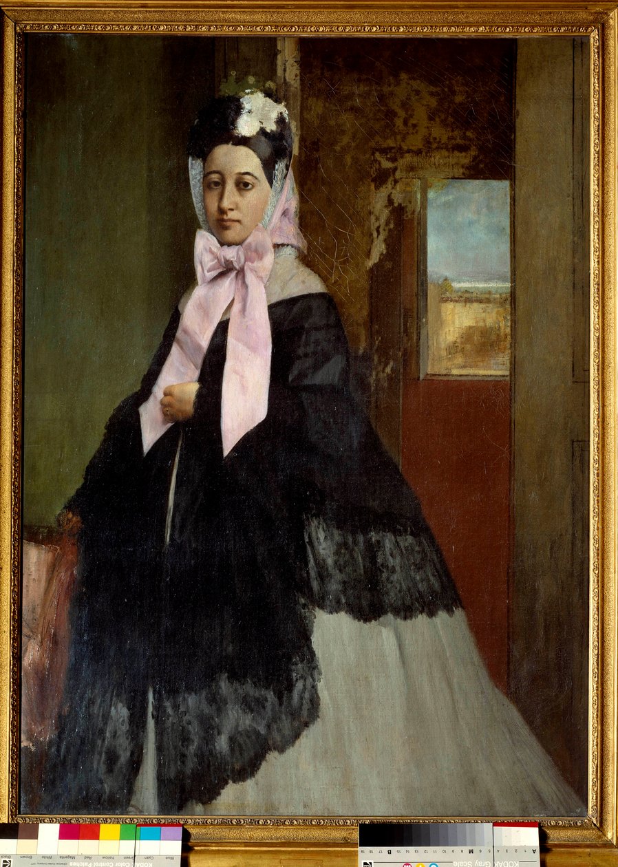 Portret Therese Degas, siostry artysty Obraz Edgara Degasa (1834-1917) 1863 Nd. 0,89 x 0,67 m Paryż, musee d