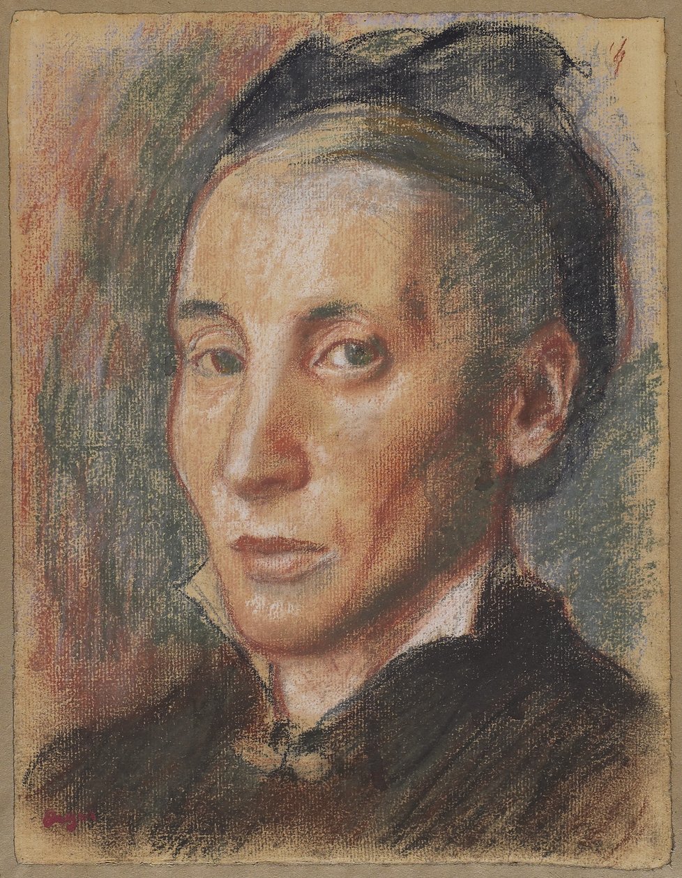 Portret kobiety, ok. 1881 (pastel na graficie na papierze wykładanym) autorstwa Edgar Degas