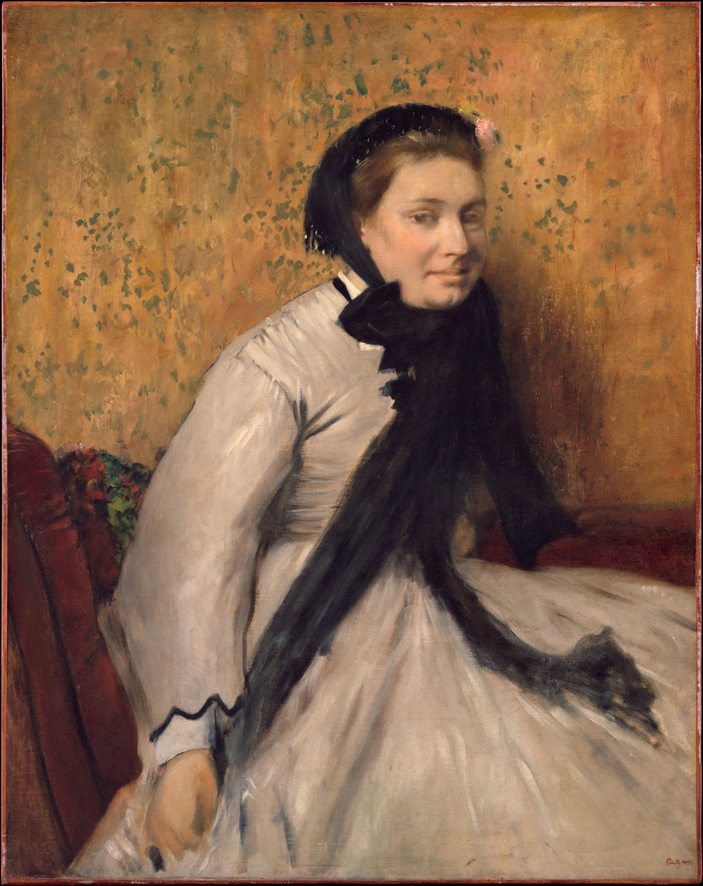 Portret kobiety w szarości autorstwa Edgar Degas