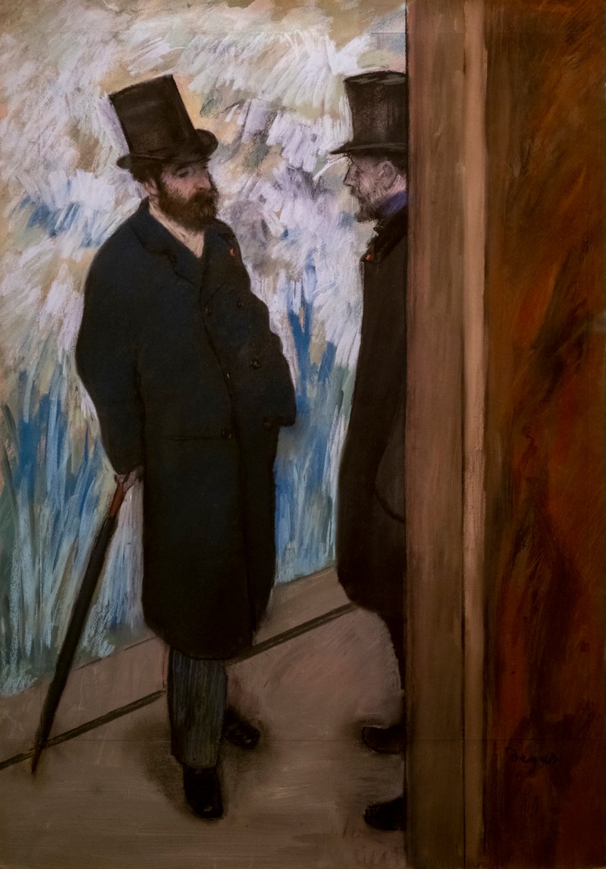 Portret przyjaciół na scenie (znany również jako „Portret Ludovica Halevy i Alberta Boulanger-Cave”). 1879. Pastel na papierze. autorstwa Edgar Degas