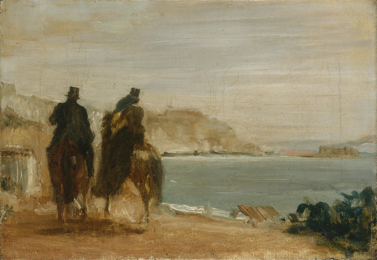 Promenada nad morzem, ok. 1860 autorstwa Edgar Degas