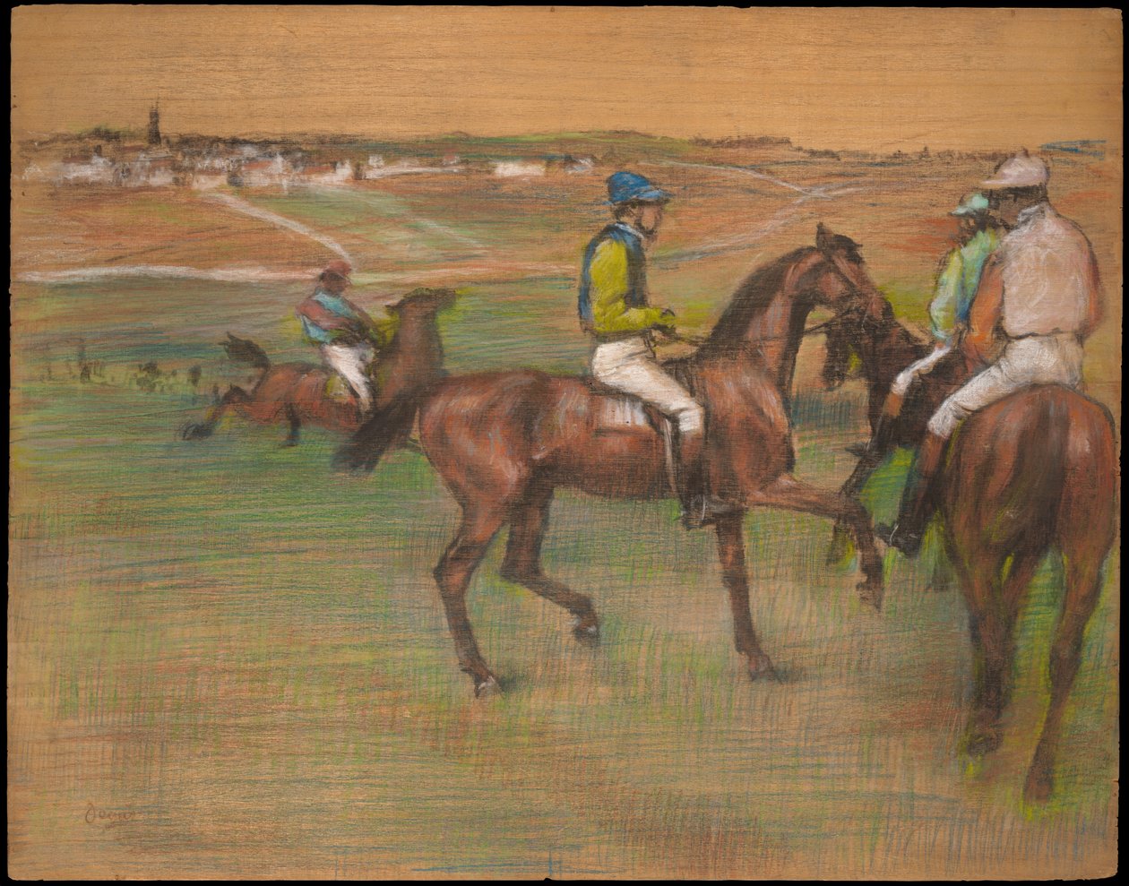Konie wyścigowe autorstwa Edgar Degas