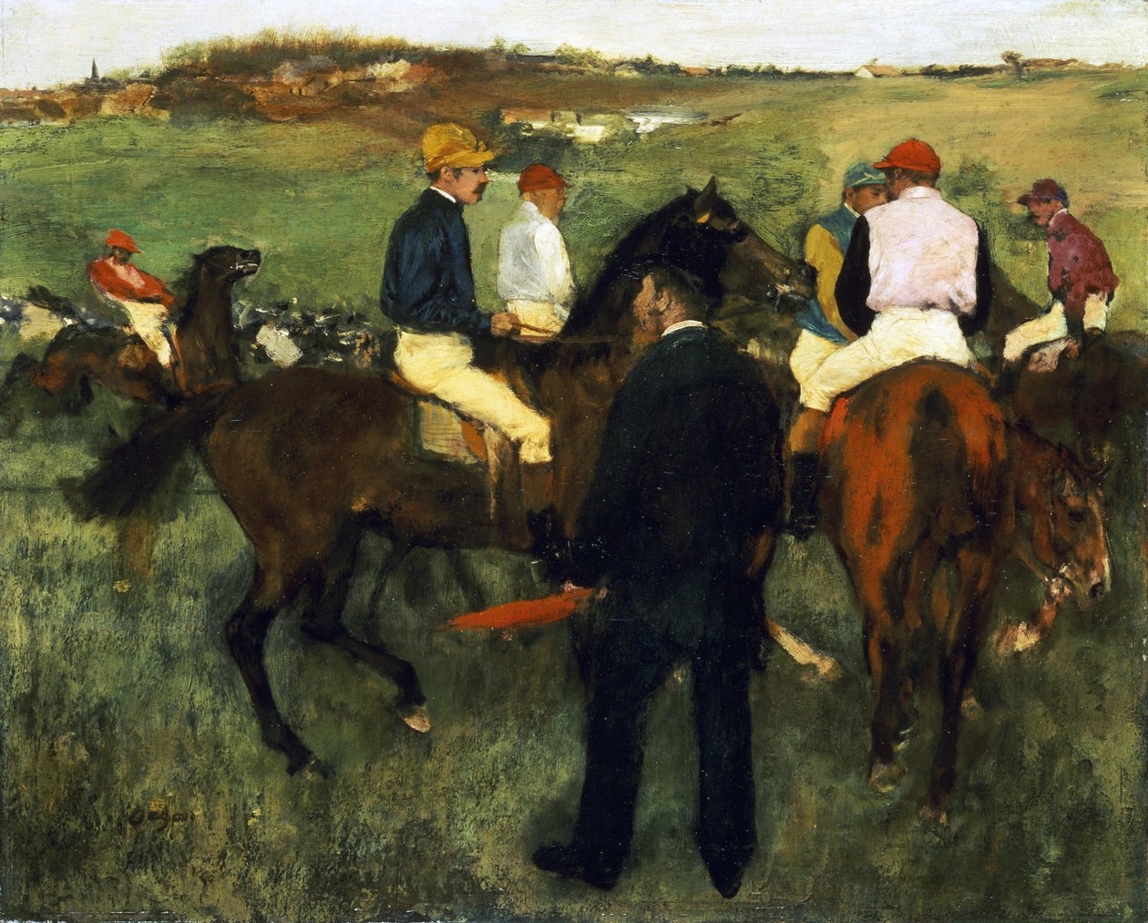 Konie wyścigowe autorstwa Edgar Degas