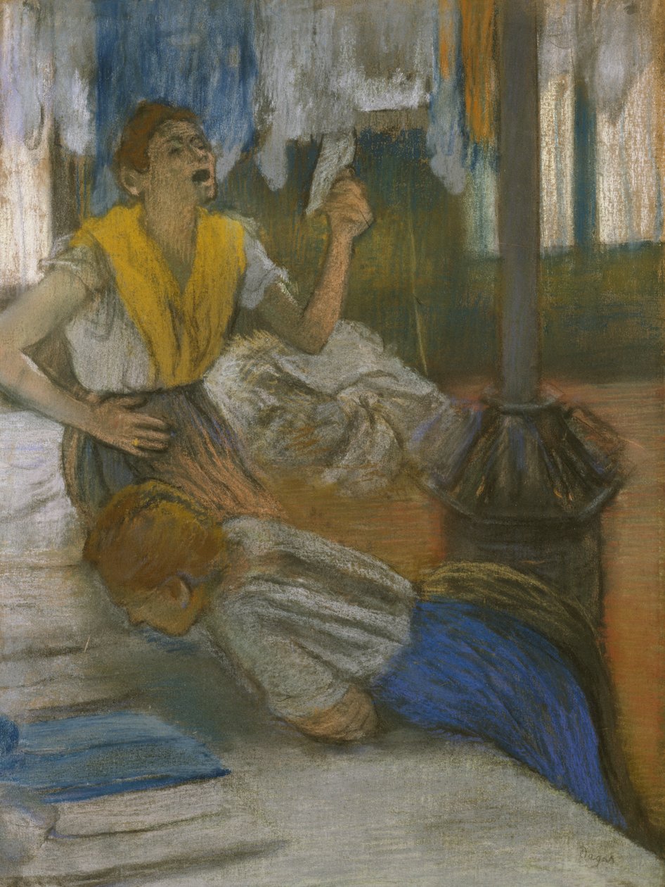 Czytanie listu (pastel na papierze) autorstwa Edgar Degas