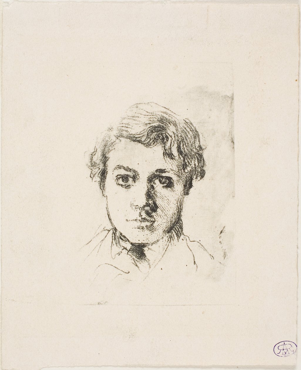 René De Gas, brat artysty autorstwa Edgar Degas