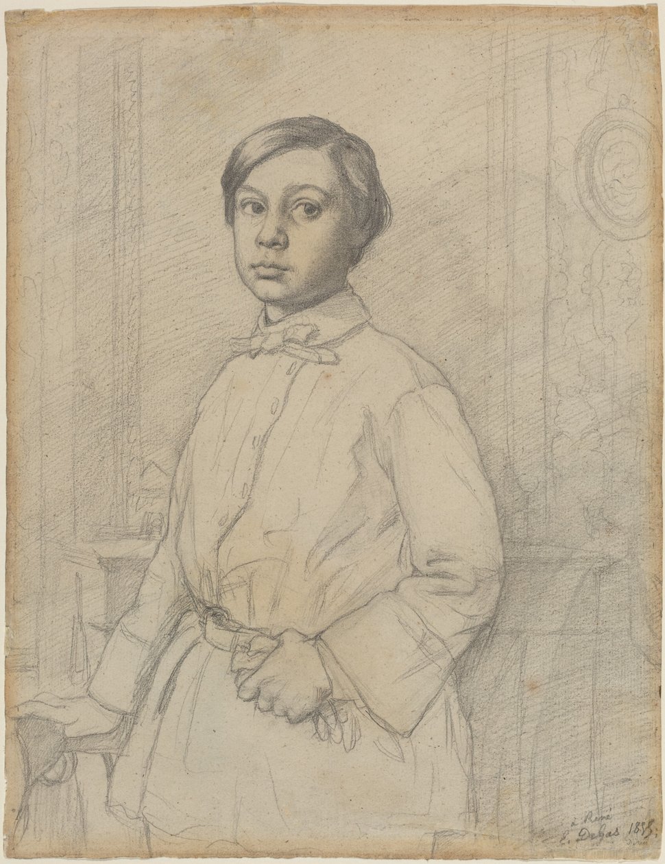 René de Gas [strona przednia] autorstwa Edgar Degas