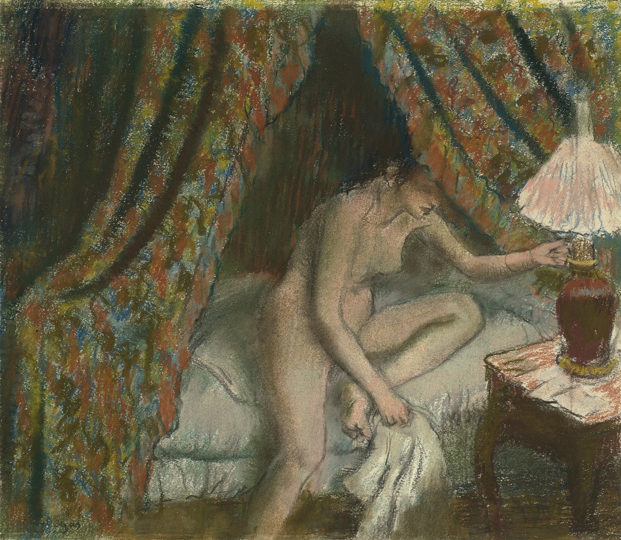 Na emeryturze, c.1883 autorstwa Edgar Degas