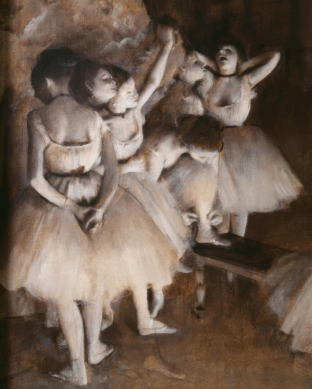 Próba baletu na scenie autorstwa Edgar Degas