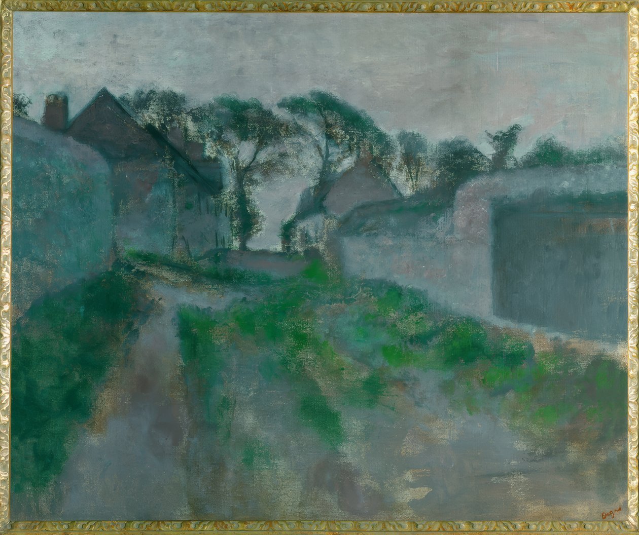 Ulica wiejska Saint Valerysur-Somme autorstwa Edgar Degas