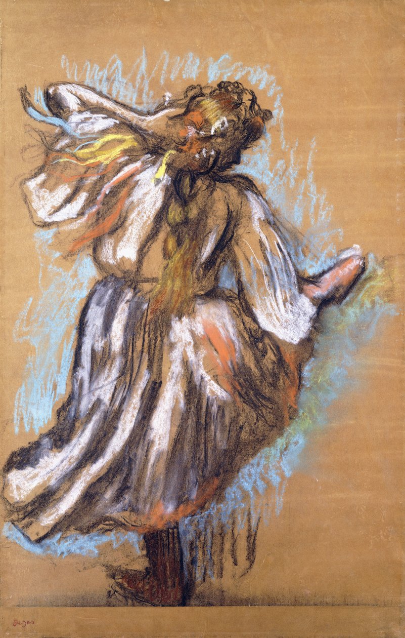 Rosyjska tancerka, 1895 autorstwa Edgar Degas