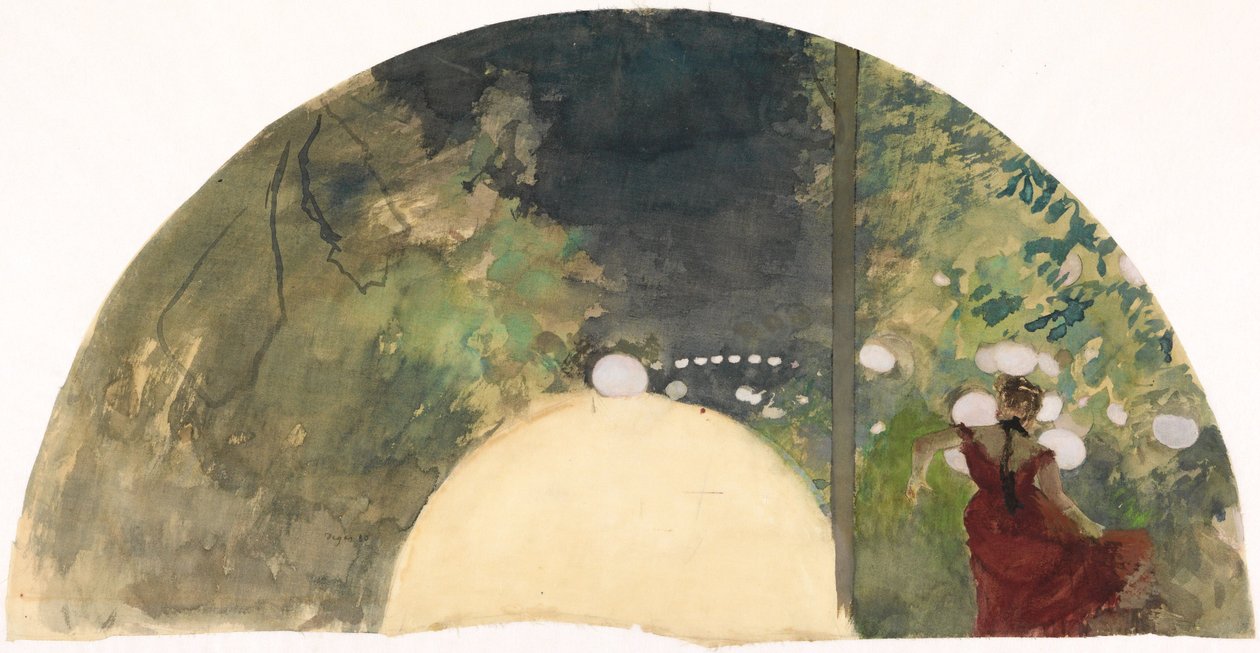 Śpiewaczka w paryskiej kawiarni ogrodowej autorstwa Edgar Degas