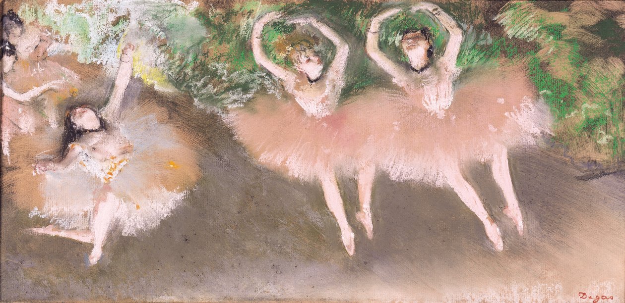 Scena z baletu, ok.1879 autorstwa Edgar Degas