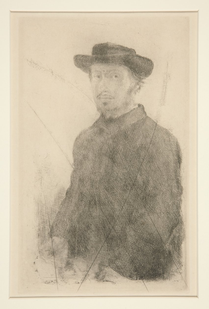 Autoportret, 1857 autorstwa Edgar Degas