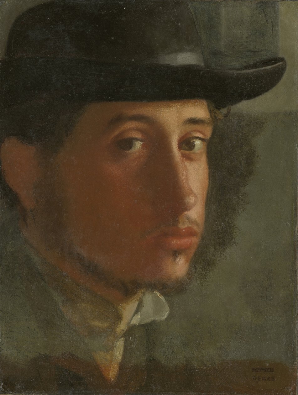 Autoportret, 1857 autorstwa Edgar Degas