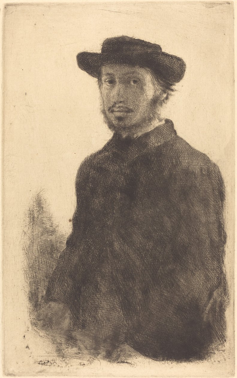 Autoportret Edgar Degas, sam, 1857. autorstwa Edgar Degas