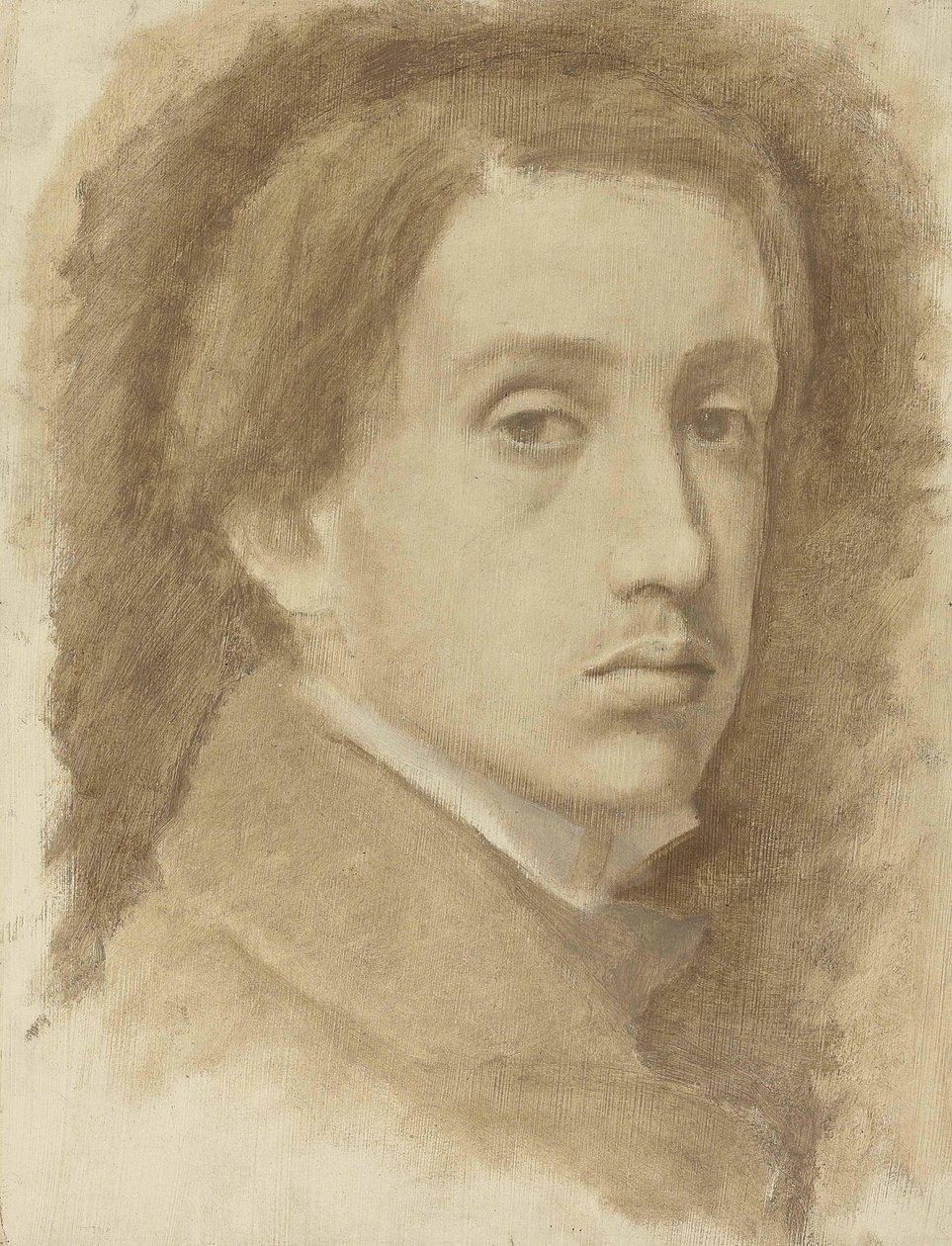 Autoportret, ok. 1854 r. autorstwa Edgar Degas