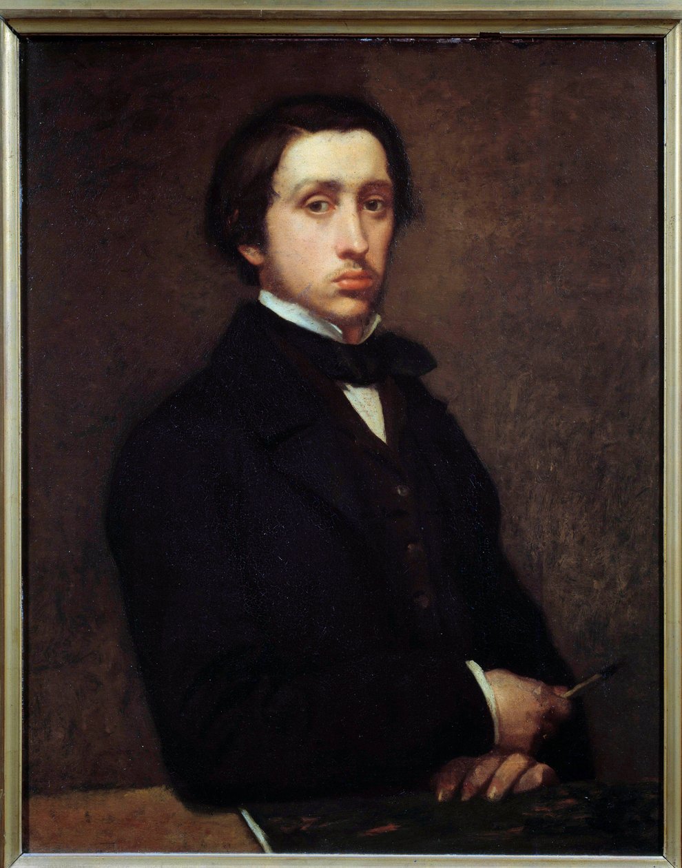 Autoportret lub Degas w malarstwie portretowym Edgara Degasa (1834-1917) 1855 Ndz. 0,81x0,64 m Paryż, musee d