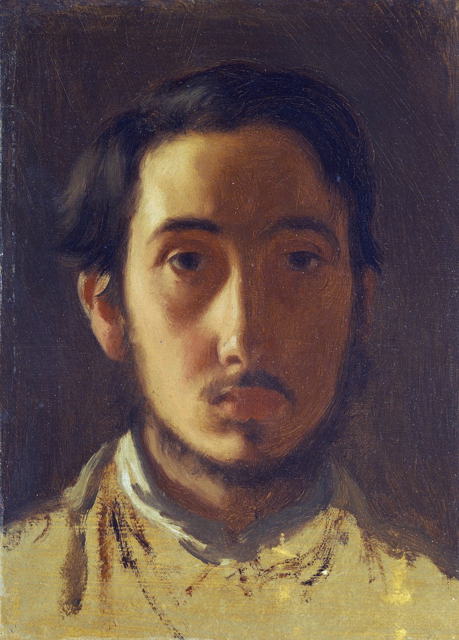 Autoportret, ok. 1857 autorstwa Edgar Degas