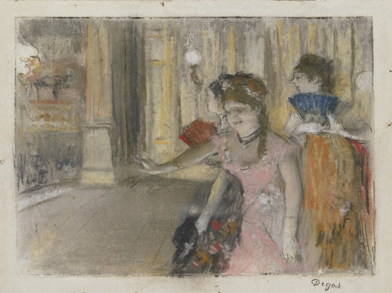 Śpiewacy na scenie, 1877-79 autorstwa Edgar Degas
