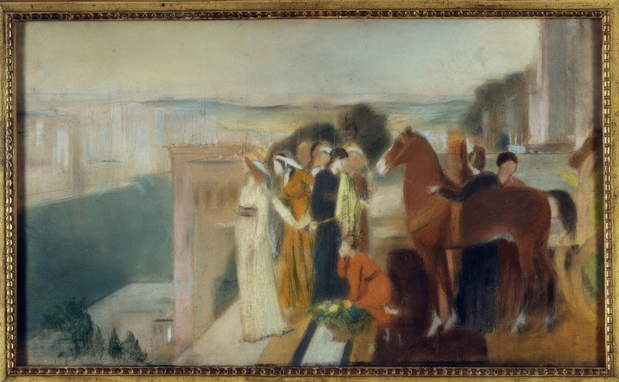 Semiramis buduje Babilon autorstwa Edgar Degas