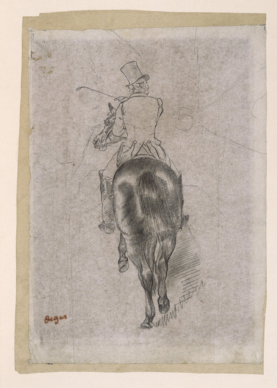 Spędzanie na koniu autorstwa Edgar Degas