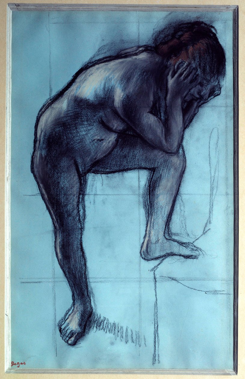 Stojąca naga kobieta Pastel i węgiel – Edgar Degas (1834-1917) 1883 Nd. 0,49x0,3 m Paryż, musee d