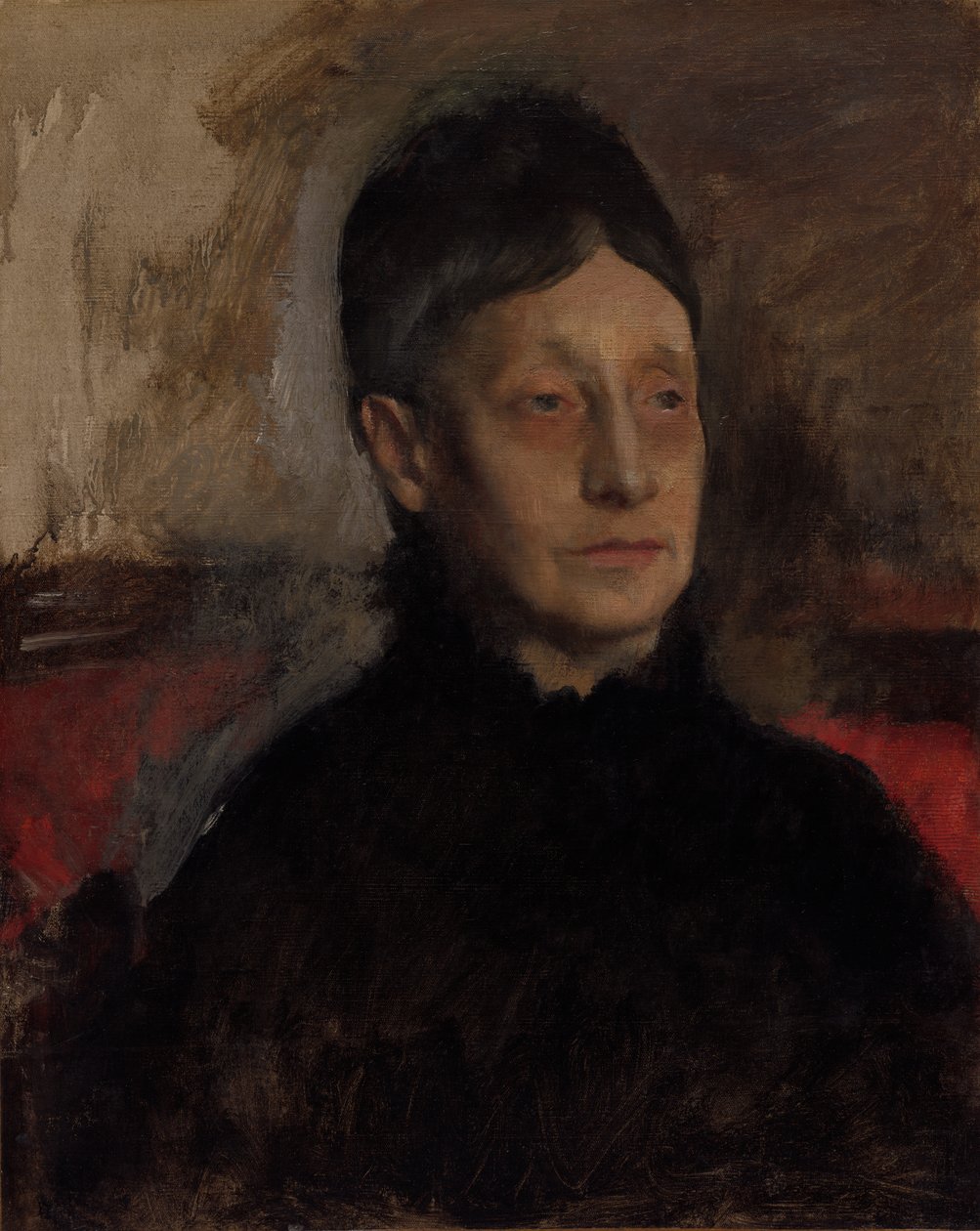 Stefanina Primicile Carafa, markiza Cicerale i księżna Montejasi, około. 1875. autorstwa Edgar Degas