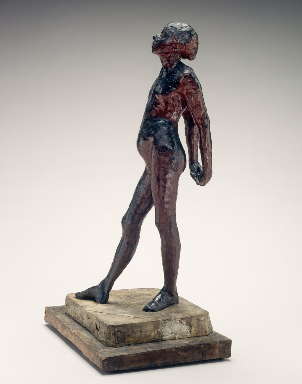 Studium aktu małej tancerki w wieku czternastu lat nagiej małej tancerki, ok. 1930 r. 1878-1881. autorstwa Edgar Degas