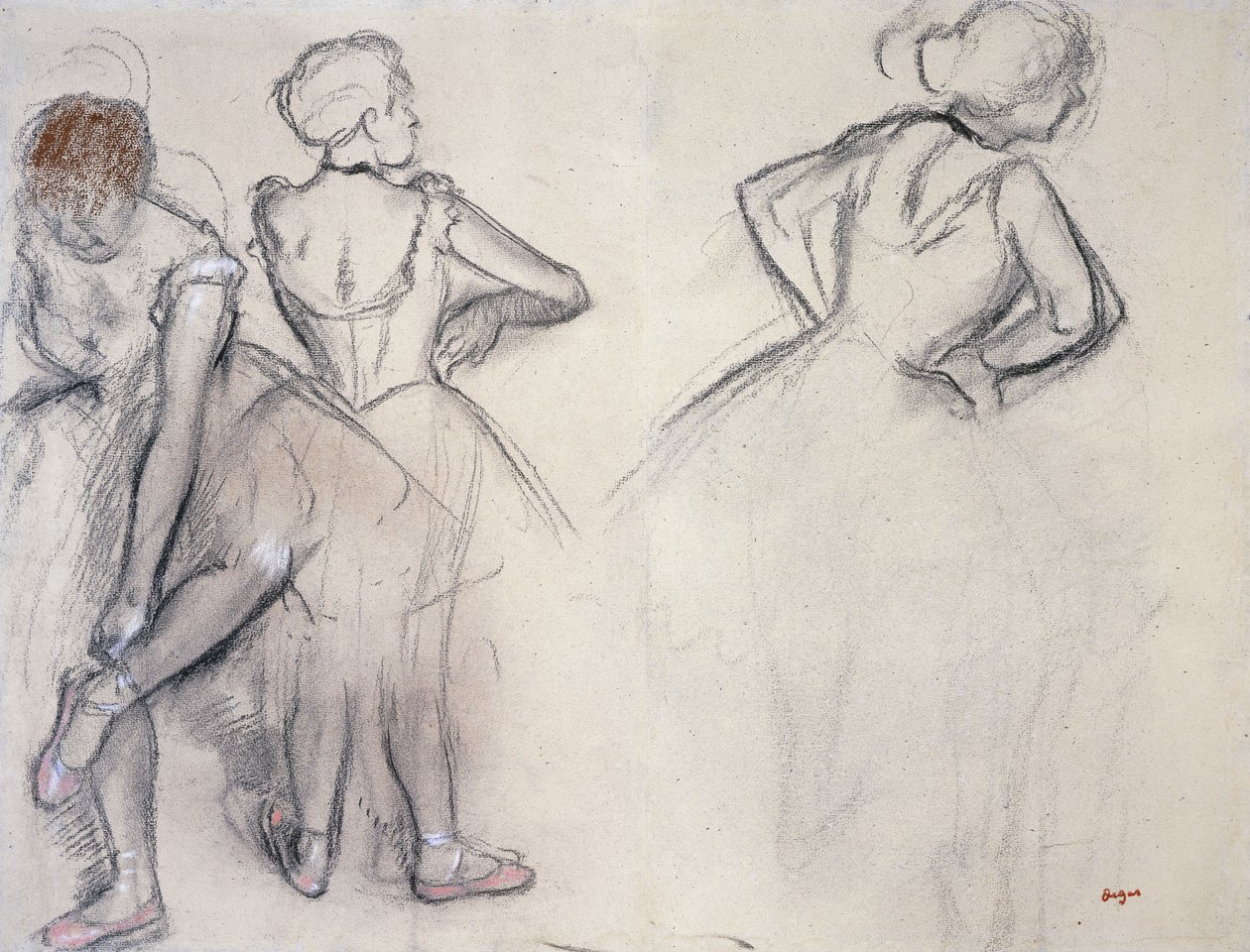 Studium tancerzy; Studium Tancerzy, autorstwa Edgar Degas