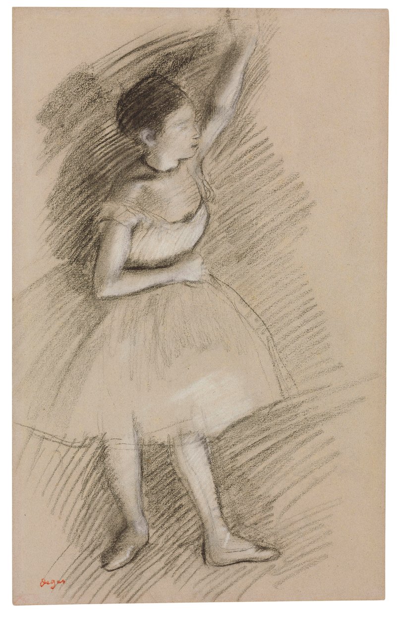 Studium tancerza autorstwa Edgar Degas