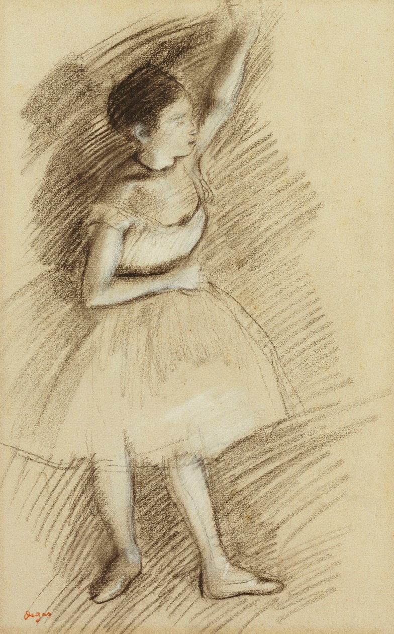 Studium tancerza; Gabinet tancerza autorstwa Edgar Degas