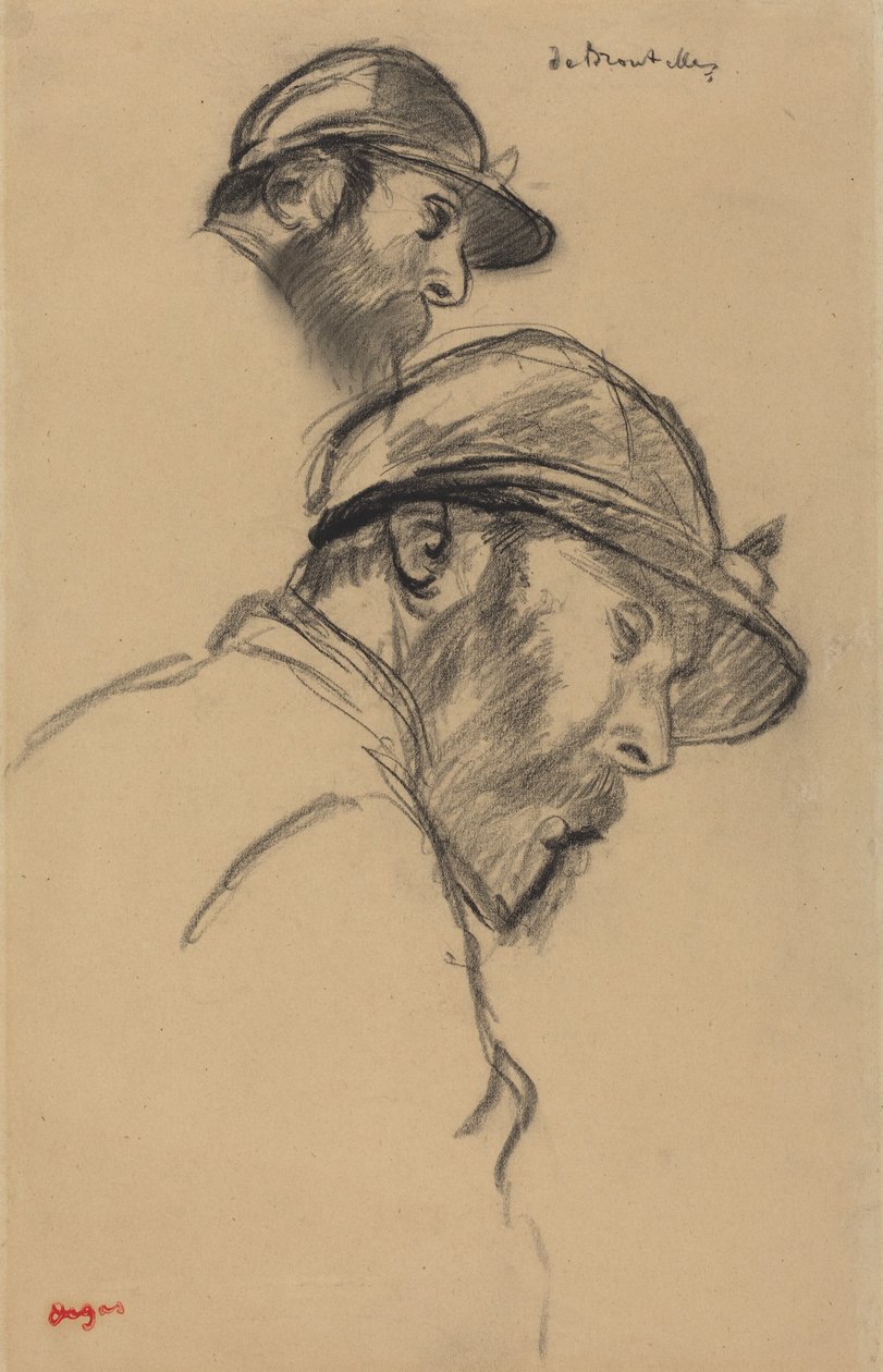 Studium dżokeja (M. de Broutelles) autorstwa Edgar Degas