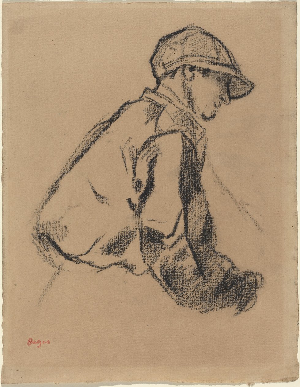 Studium dżokeja autorstwa Edgar Degas