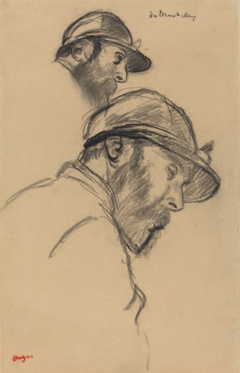 Studium dżokeja M. de Brouelles, ok. 1930 r. 1884. autorstwa Edgar Degas