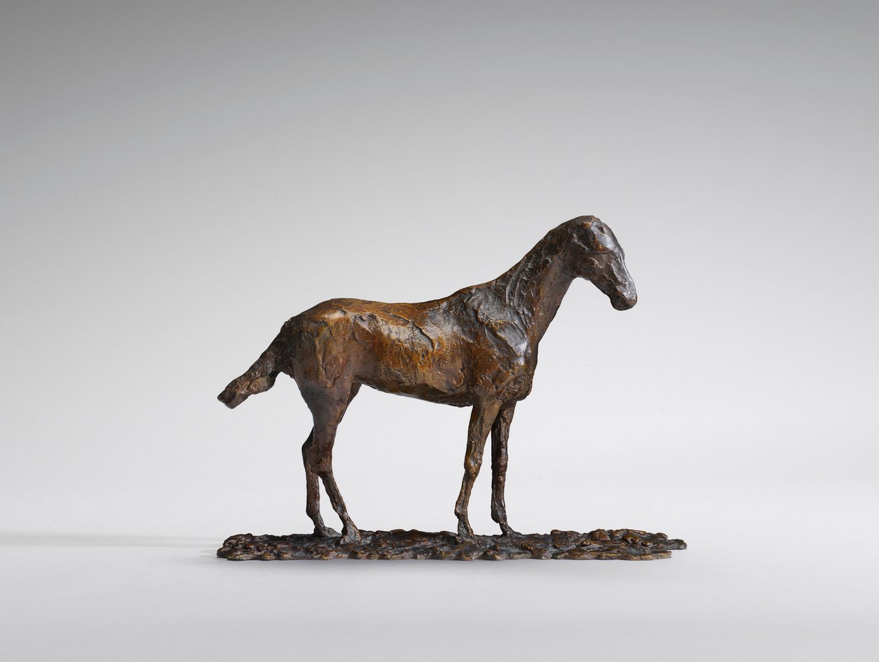 Studium Mustanga, oryginalny wosk z lat 60. XIX wieku, odlany w 1921 roku. autorstwa Edgar Degas