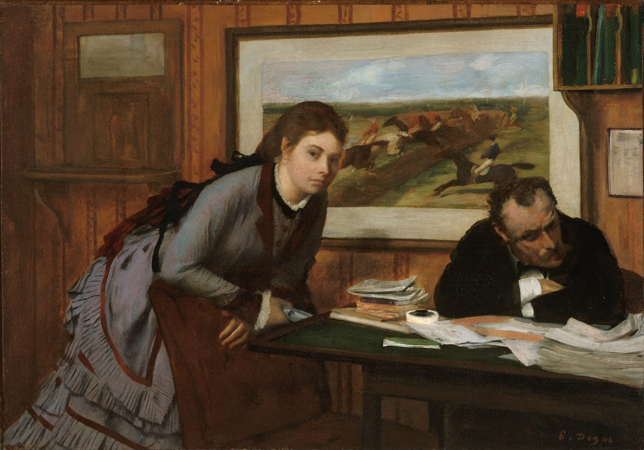 Dąsanie, ok.1870 autorstwa Edgar Degas