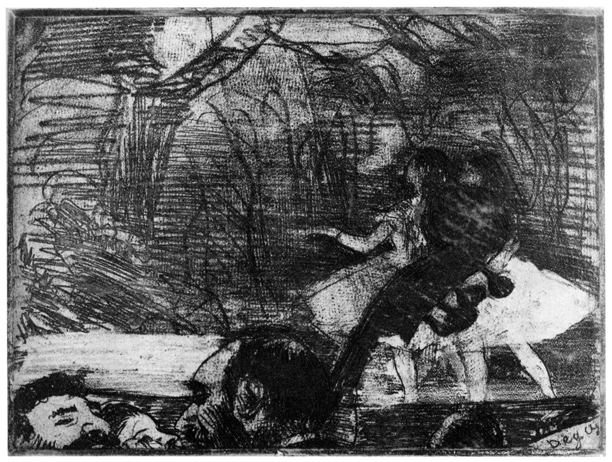 Sur la Scene, ok. 1850-1910 1924 autorstwa Edgar Degas