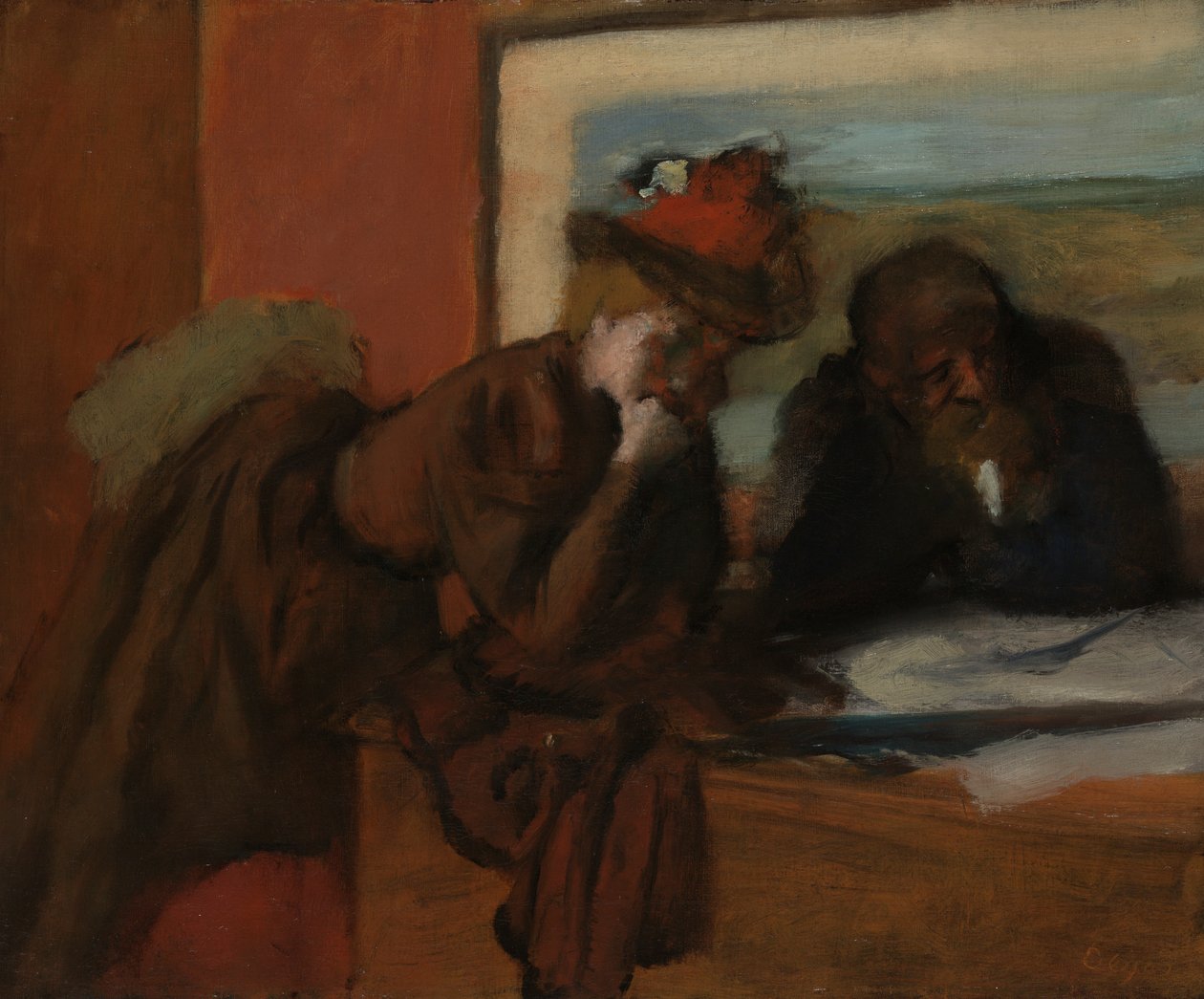 Rozmowa autorstwa Edgar Degas