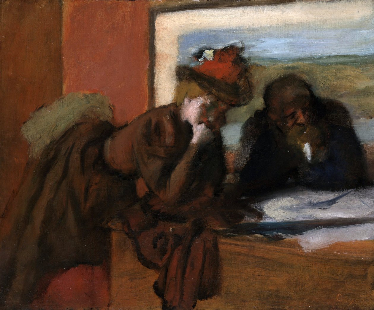 Rozmowa autorstwa Edgar Degas
