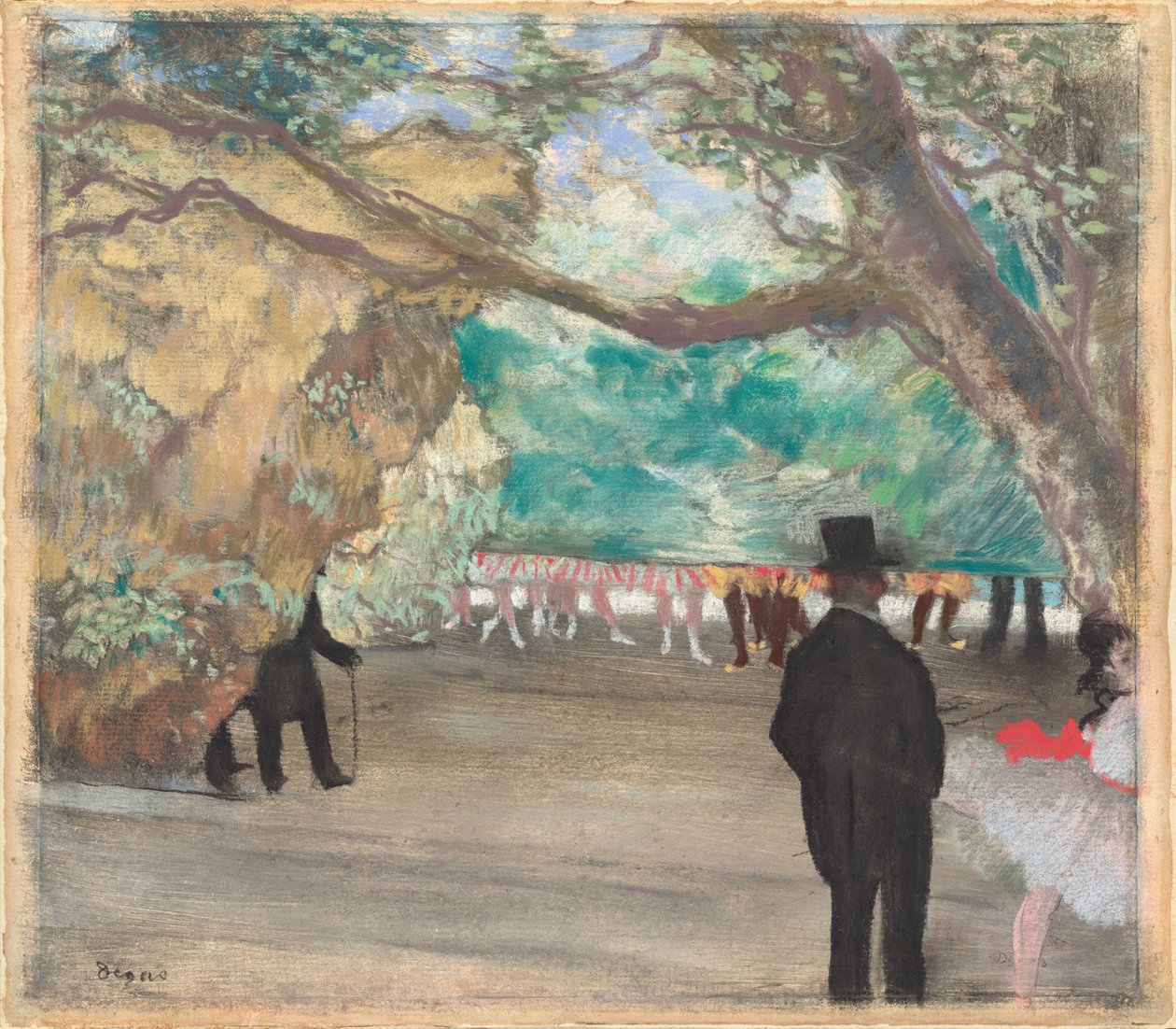 Kurtyna autorstwa Edgar Degas