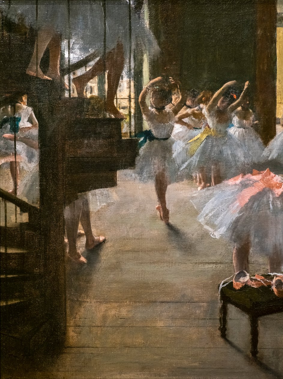 Zajęcia taneczne (szczegóły). 1873. Olej na płótnie. autorstwa Edgar Degas