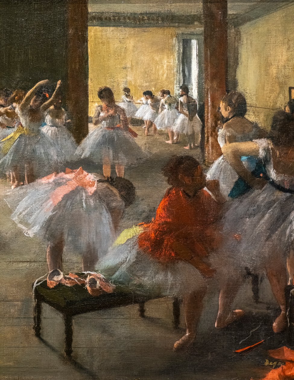 Zajęcia taneczne (szczegóły). 1873. Olej na płótnie. autorstwa Edgar Degas