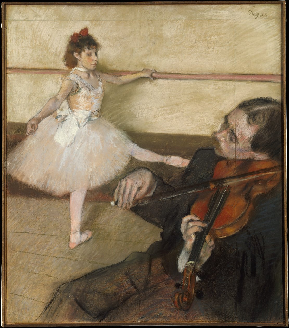 Lekcja tańca autorstwa Edgar Degas