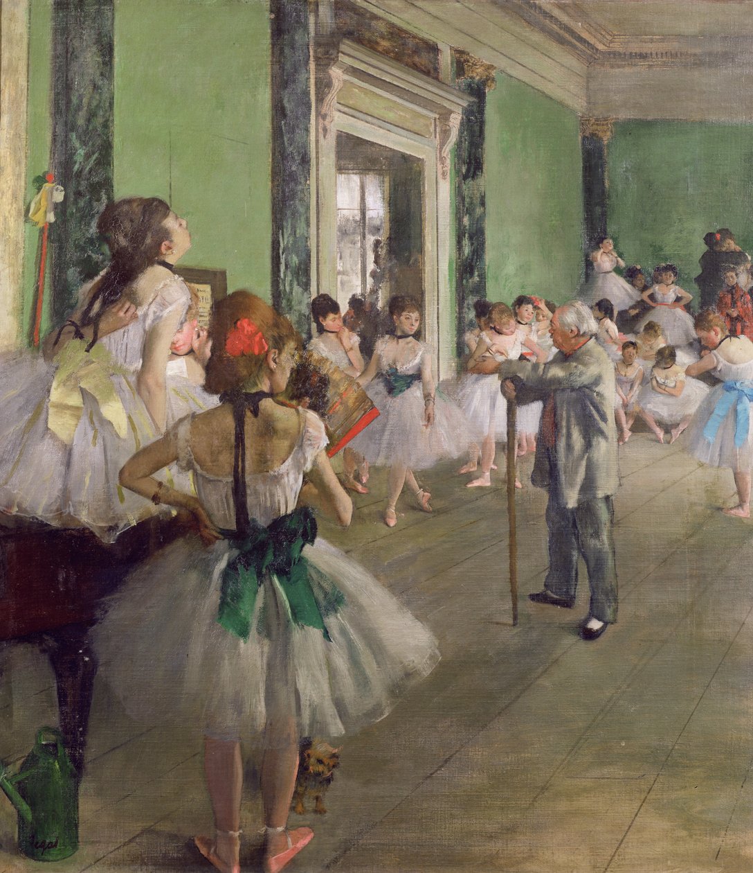 Klasa tańca, ok. 1873-76 (olej na płótnie) autorstwa Edgar Degas