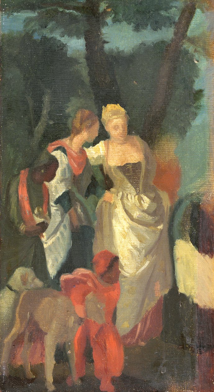 Znalezienie Mojżesza, wg obrazu Veronese, koniec lat 60. XIX w. autorstwa Edgar Degas
